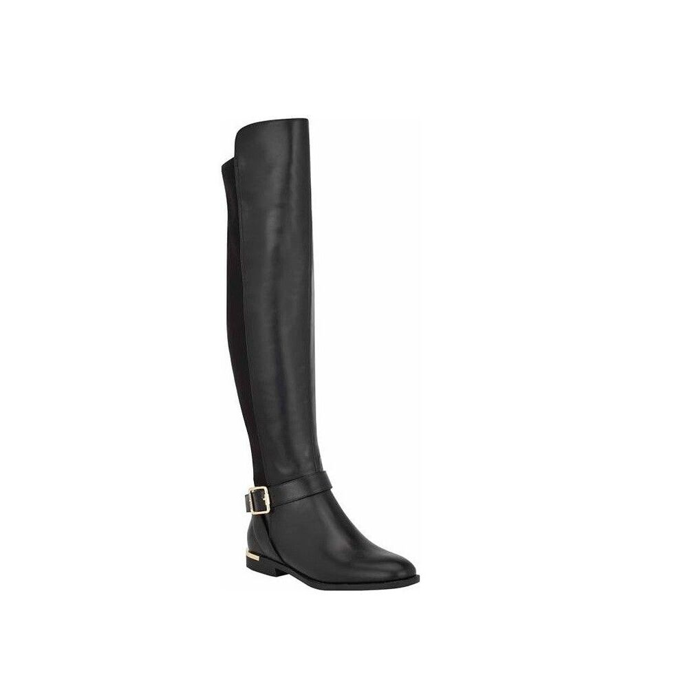 Nine West Women 6.5 M WC Black Andone Over The Knee Riding Boots DISPLAY RV5